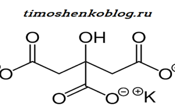 сколько калия в цитрат калия